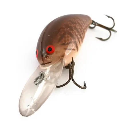 Vintage Bomber model 7A baby striper, 1/3oz Brown Tiger fishing lure #8053