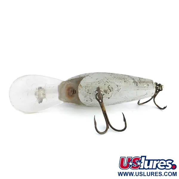 Vintage Rebel Super R, 1/2oz Silver fishing lure #8056