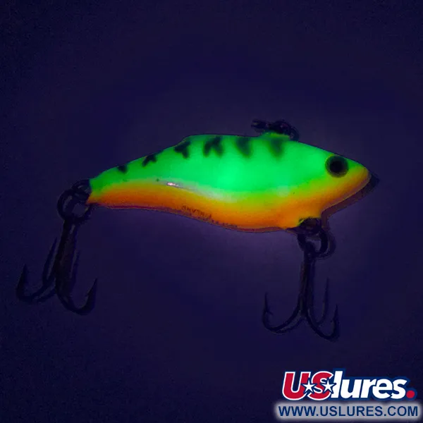 Vintage Rapala Rattl'n RAP, 3/16oz Fire Tiger fishing lure #8064