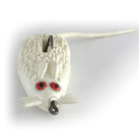 Vintage Strike King King Rat, 1/2oz White fishing lure #8065