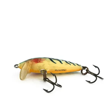 Vintage Rapala Original Floater F4, 1/16oz Fire Tiger fishing lure #8073