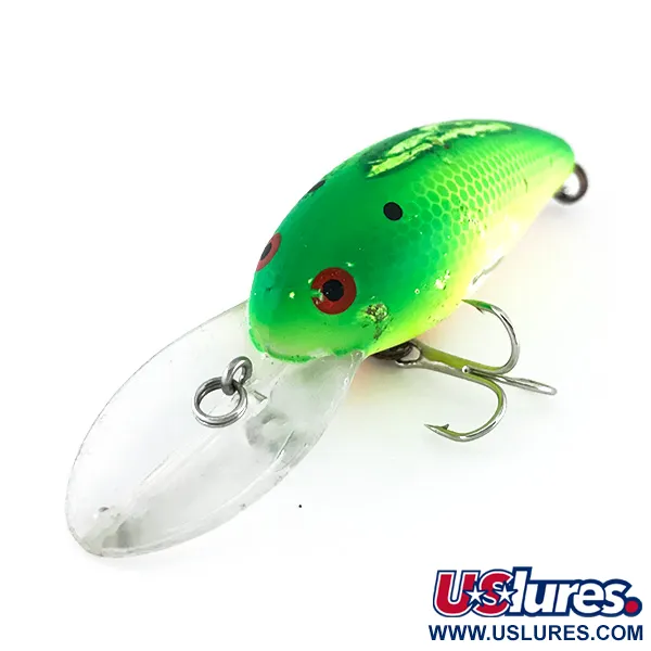 Vintage   Bomber model 7A UV, 1/2oz Chartreuse fishing lure #8074