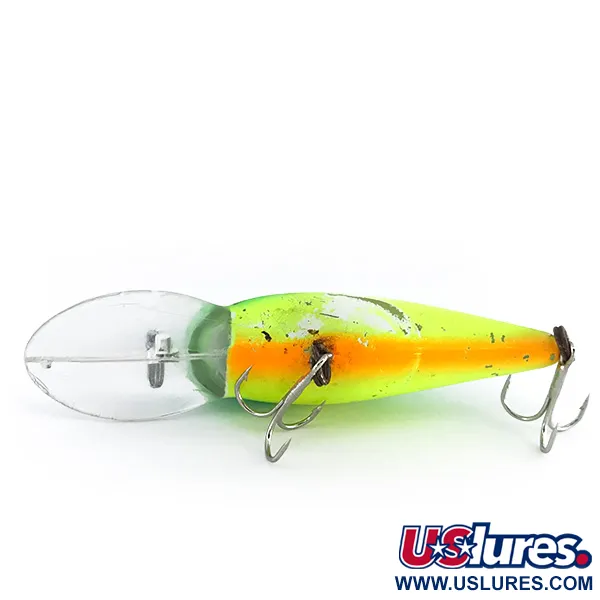 Vintage   Bomber model 7A UV, 1/2oz Chartreuse fishing lure #8074