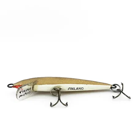 Vintage Rapala Original Floater F7, 1/8oz G (Gold) fishing lure #8075