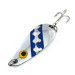 Vintage   Moriyama, 1/4oz Nickel / Blue fishing spoon #8088