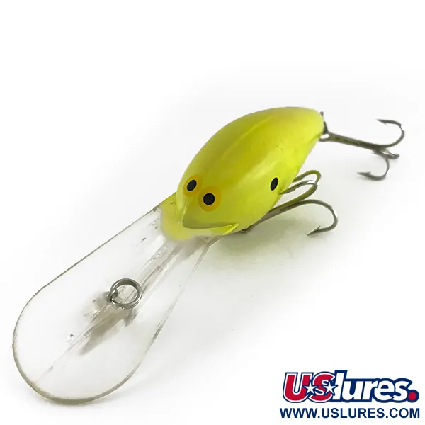 Vintage Norman DD 22 UV, 1oz Yellow fishing lure #8099