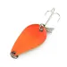 Vintage  Acme K.O. Wobbler, 1/4oz Nickel / Orange fishing spoon #8105