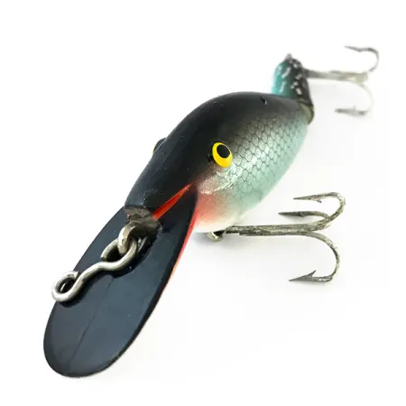 Vintage Eppinger Sparkle Tail, 1/3oz Gray / Light Blue / Red fishing lure #8108