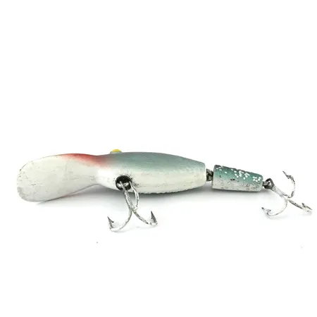 Vintage Eppinger Sparkle Tail, 1/3oz Gray / Light Blue / Red fishing lure #8108