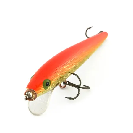 Vintage Rebel Floater, 1/4oz Gold / Orange fishing lure #8125