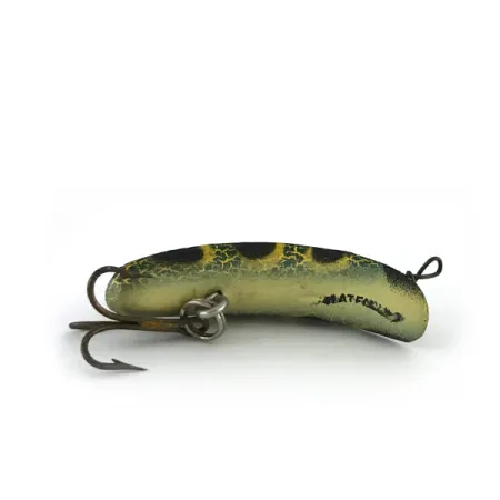 Vintage Yakima Bait FlatFish F4, 3/64oz Frog fishing lure #8133