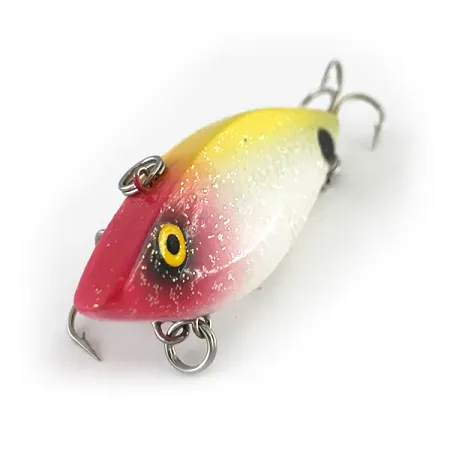 Vintage Cotton Cordell Super Spot, 3/16oz Yellow / White / Red fishing lure #8137