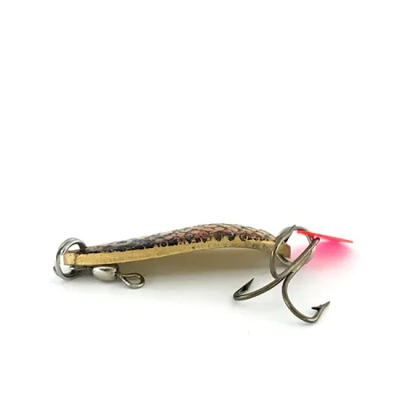 Vintage Luhr Jensen Krocodile, 1/3oz Brown Trout fishing spoon #8154