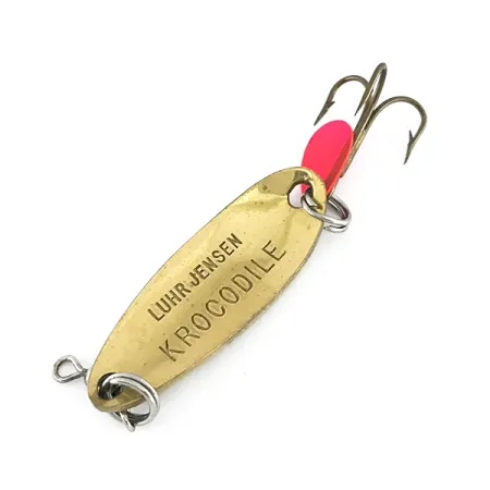 Vintage Luhr Jensen Krocodile, 1/3oz Brown Trout fishing spoon #8154
