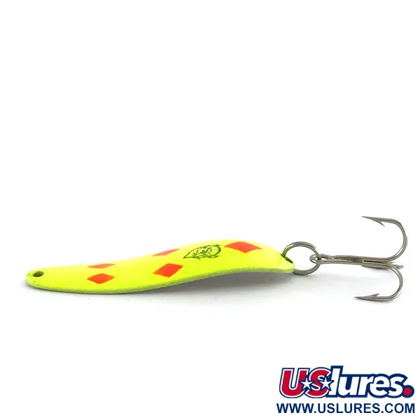  Eppinger Dardevle Cop-E-Cat 7400 UV, 1/2oz Yellow / Red / Nickel fishing spoon #8159