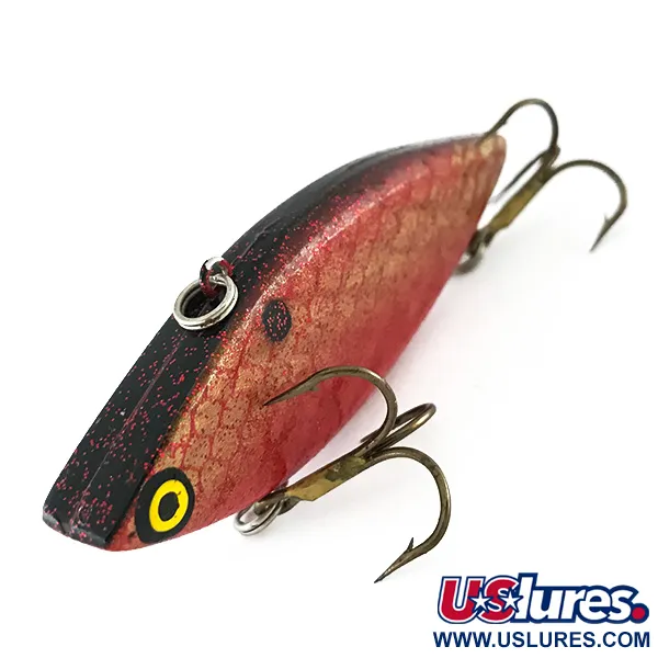Vintage   Strike King Diamond Shad ,  Dark Red fishing lure #8165