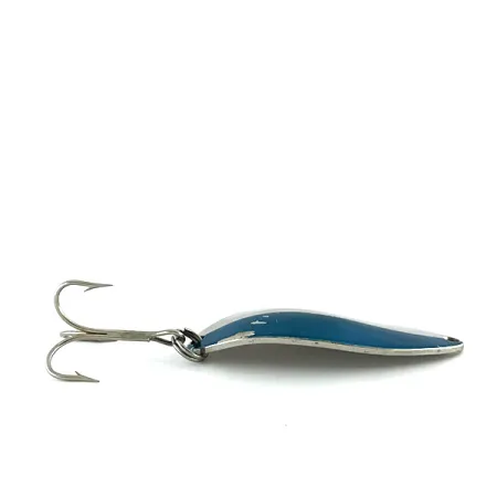 Vintage Acme Little Cleo (Hula Girl), 1/2oz Nickel / Blue fishing spoon #8173