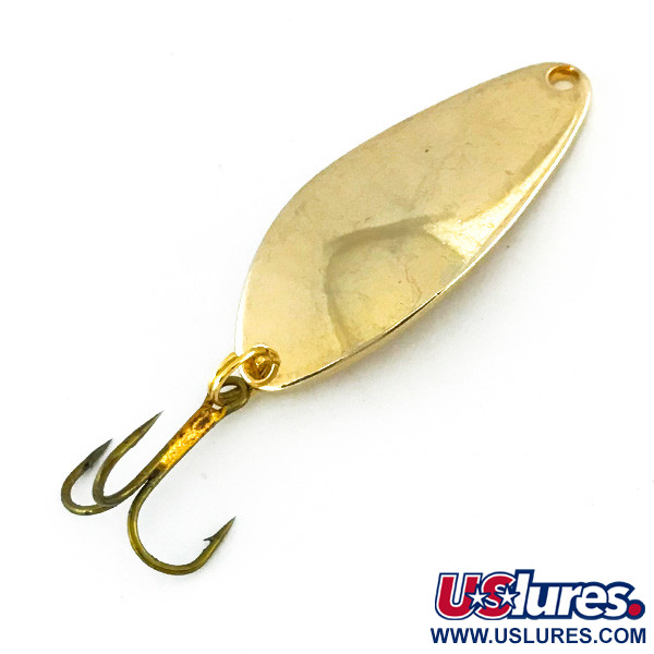 Vintage Little Cleo Seneca, 1/4oz gold fishing spoon #18038