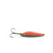 Vintage  Seneca Little Cleo UV, 1/4oz Nickel / Orange fishing spoon #8178