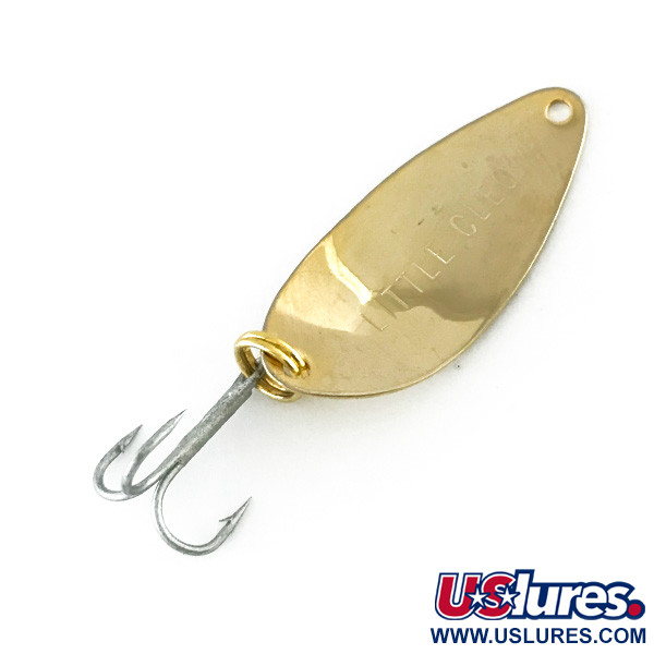 Vintage  Seneca Little Cleo, 1/16oz Gold fishing spoon #8180