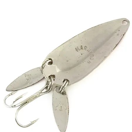 Vintage Marathon (with sonic blades), 1/4oz Red / White / Nickel fishing spoon #8200