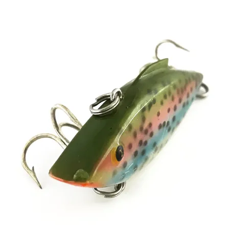 Vintage Bill Lewis Rat-L-Trap Original RT18, 2/5oz RT18 Rainbow TROUT fishing lure #8201