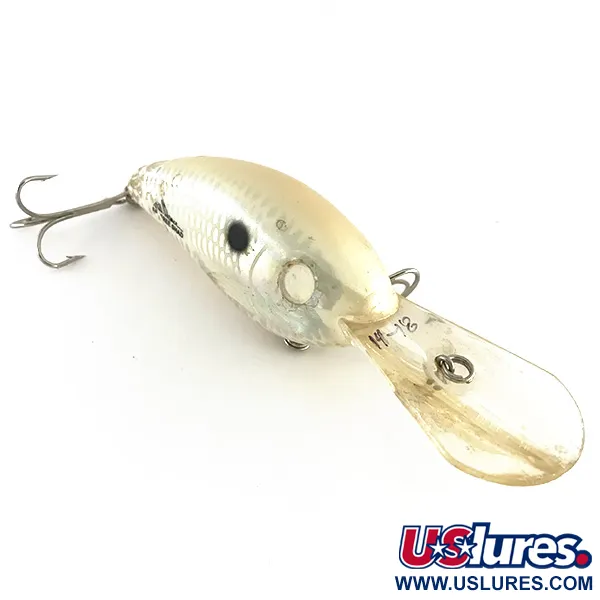 Vintage   Bomber Fat Free Shad, 1oz White fishing lure #8203