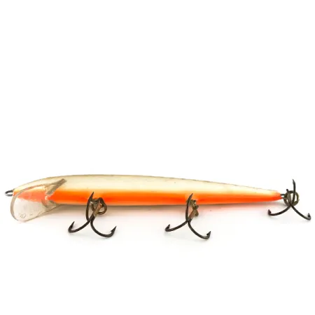 Vintage Rapala Husky Floating 13, 1/3oz Brown Tiger fishing lure #8204