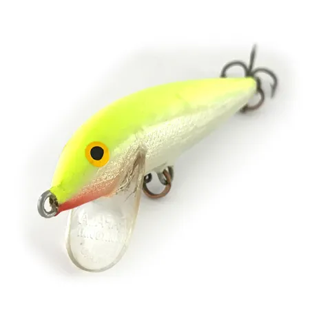 Vintage Rapala Countdown UV, 1/4oz Chartreuse fishing lure #8205
