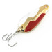 Vintage  Acme Kamlooper, 2/5oz White / Red / Gold fishing spoon #8215