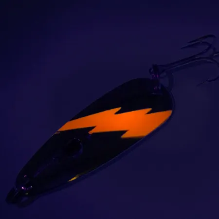 Red Eye Lures Red Eye Evil Eye UV, 1/2oz Nickel / Orange / Red fishing spoon #8231