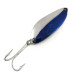 Vintage  Luhr Jensen Krocodile Stubby, 1/2oz Nickel / Blue fishing spoon #8232