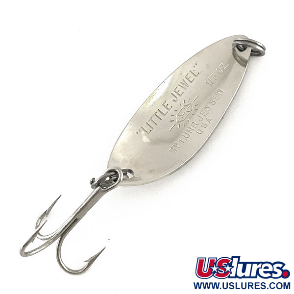  Luhr Jensen Little Jewel, 1/3oz Hammered Nickel fishing spoon #8234