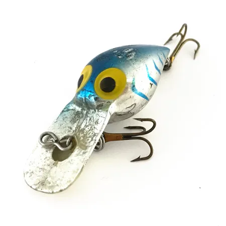 Vintage Storm Wee Wart (Pre Rapala), 1/4oz Silver / Blue fishing lure #8235