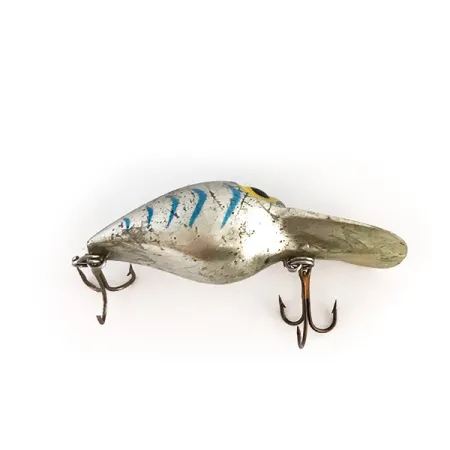 Vintage Storm Wee Wart (Pre Rapala), 1/4oz Silver / Blue fishing lure #8235