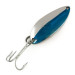 Vintage  Luhr Jensen Krocodile Stubby, 1/2oz Nickel / Light Blue fishing spoon #8236