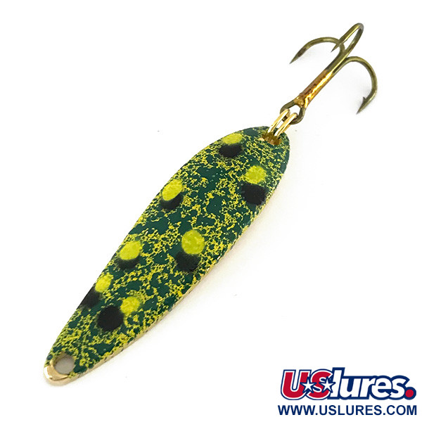  Acme Fiord Spoon, 1/4oz Frog / Gold fishing spoon #8240