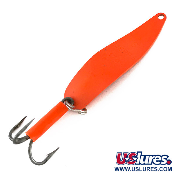Vintage   Mepps Syclops 2 UV, 3/5oz Orange / Black fishing spoon #8247