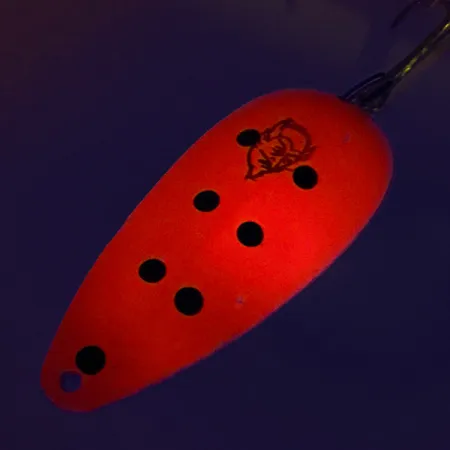 Vintage Eppinger Dardevle Dardevlet UV, 3/4oz Red / Nickel fishing spoon #8248