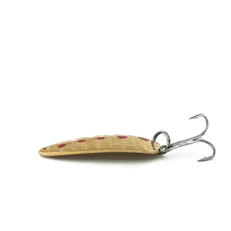 Acme Tornado Spoon, 1/4oz Gold, Red / White fishing spoon #8251