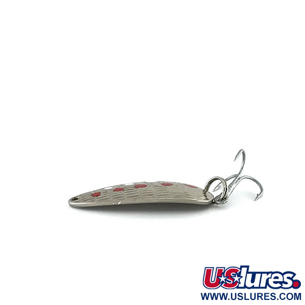  Acme Tornado Spoon, 1/4oz Silver / Red / White fishing spoon #8262