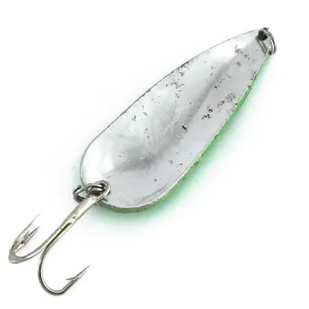 Vintage Moriyama, 1oz Green / Nickel fishing spoon #8263