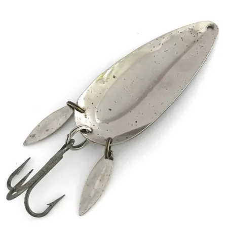 Vintage Eppinger Dardevle Dardevlet Klicker, 3/4oz Gray Scale / Yellow Eyes fishing spoon #8269