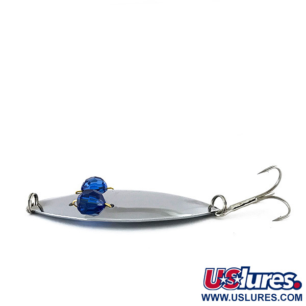 Vintage   Horrocks-Ibbotson Wobbler, 3/4oz Nickel / Blue fishing spoon #8273