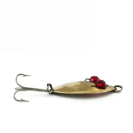 Vintage Hofmann’s Lures  Red Eye junior, 2/5oz Brass / Red fishing spoon #8275