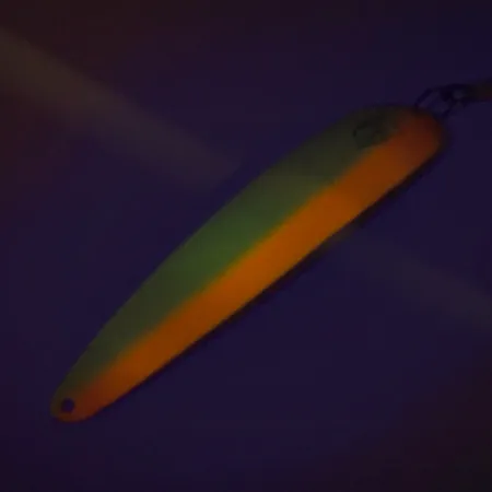 Vintage Eppinger Dardevle Big Ed​ Flutter-Chuck 3700 UV Glow, 1oz fishing spoon #8279