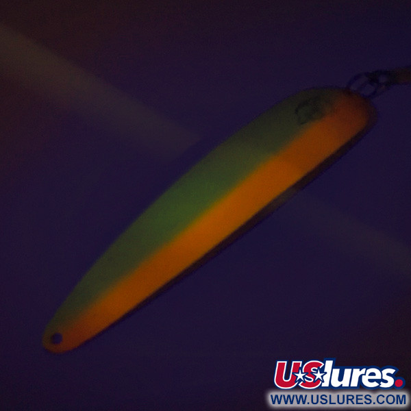 Vintage  Eppinger Dardevle Big Ed​ Flutter-Chuck 3700 UV Glow, 1oz  fishing spoon #8279