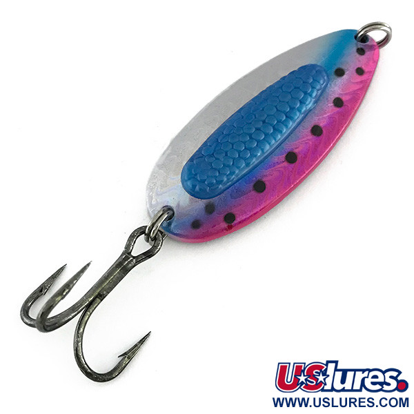 Vintage   Blue Fox Rattlin Pixee, 3/4oz Rainbow Trout / Blue fishing spoon #8282