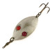 Vintage  Hofschneider Red Eye Wiggler, 1oz Steel Color (Made from Solid Brass) fishing spoon #8285