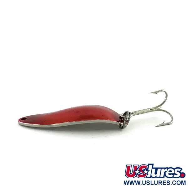 Vintage Seneca Little Cleo (Hula Girl), 1/3oz Red / Nickel fishing spoon #8287
